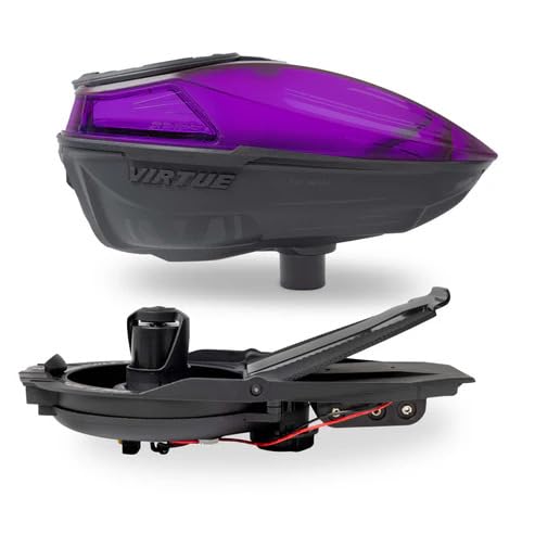 VIRTUE Spire V Loader Dust Crystal (Purple Black) Paintball Hopper 230 Round LE