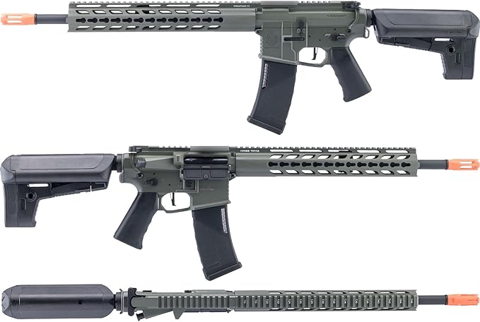 Krytac Full Metal Trident MKII PDW Airsoft AEG Rifle (Color: Foliage Green)