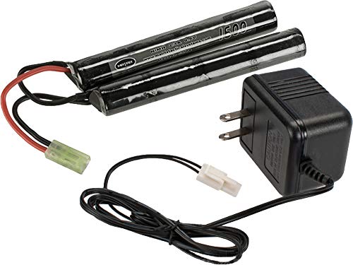 Evike Airsoft AEG Battery Package Basic Charger (9.6v 1600mAh Small Butterfly)