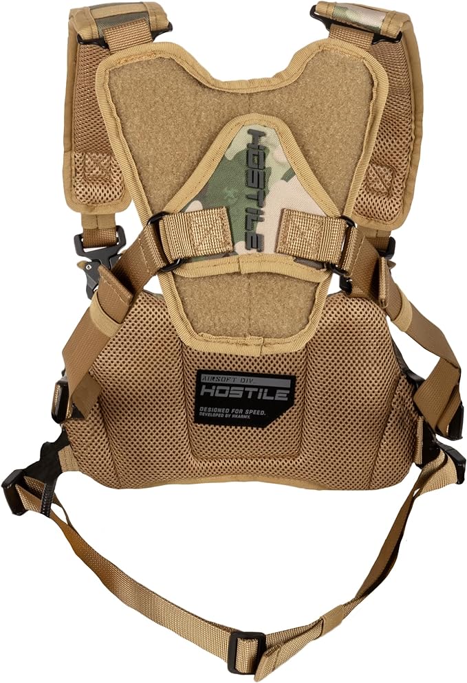 HK Army Hostile Sector Chest Rig - MOLLE Tactical Airsoft Vest (Camo)