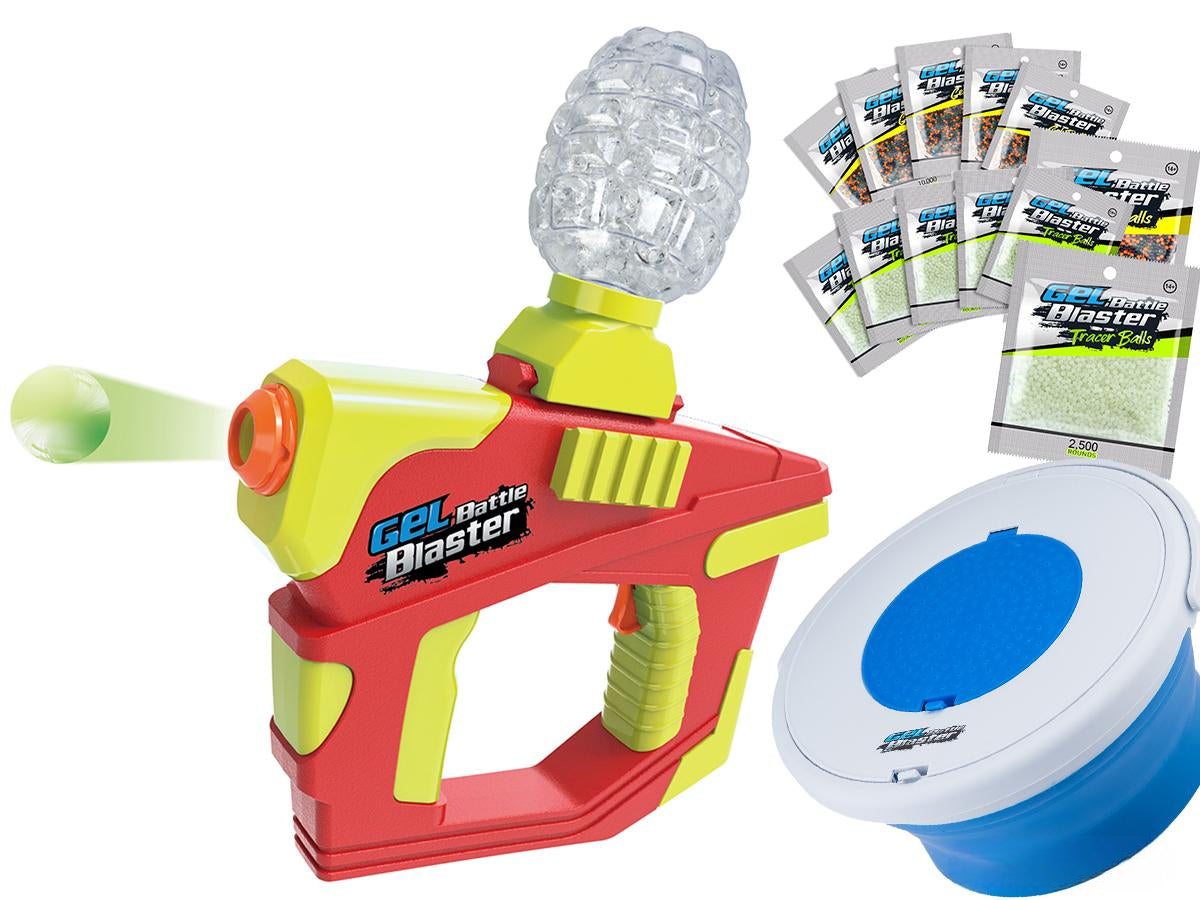 Gel Battle Blaster Water Gel / Hydro Ball Blaster (Model: Vortex - Ironman / Unstoppable Package)