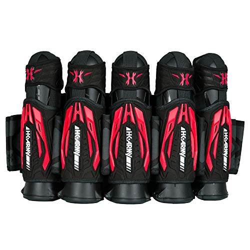 HK Army Zero G 2.0 Paintball Harness 5+4 Pod Pack - Black/Red