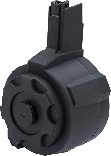 Evike Angel Custom Firestorm 1500rd Airsoft AEG Drum Flashmag Black/Scorpion EVO