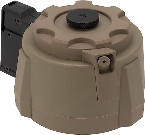 Evike Angel Custom Firestorm 1500rd Airsoft AEG Drum Flashmag (Dark Earth / M14)