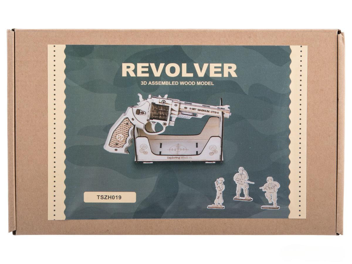 UGears Mechanical Model Wood Rubber Band Gun (Model: TSZH019)