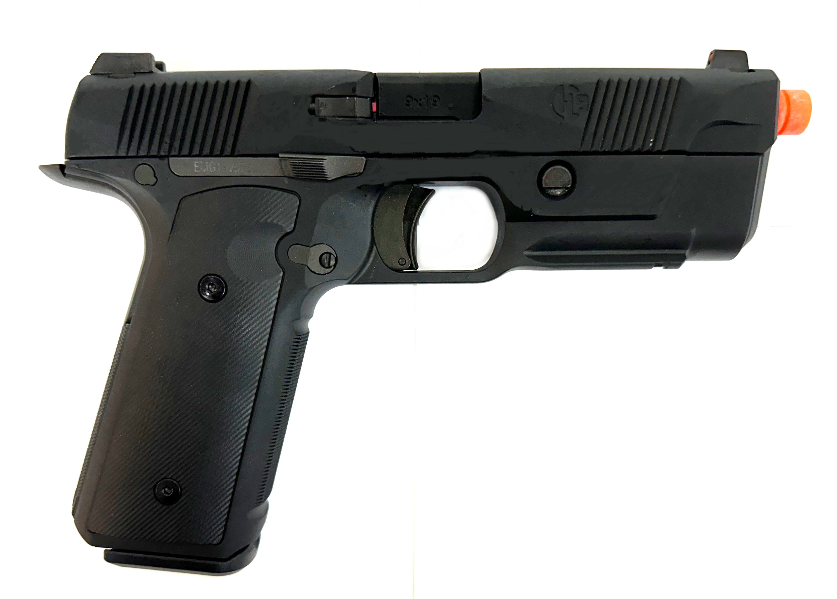EMG / Hudson H9 Gas Blowback Airsoft Parallel Training Pistol (Black / CO2)
