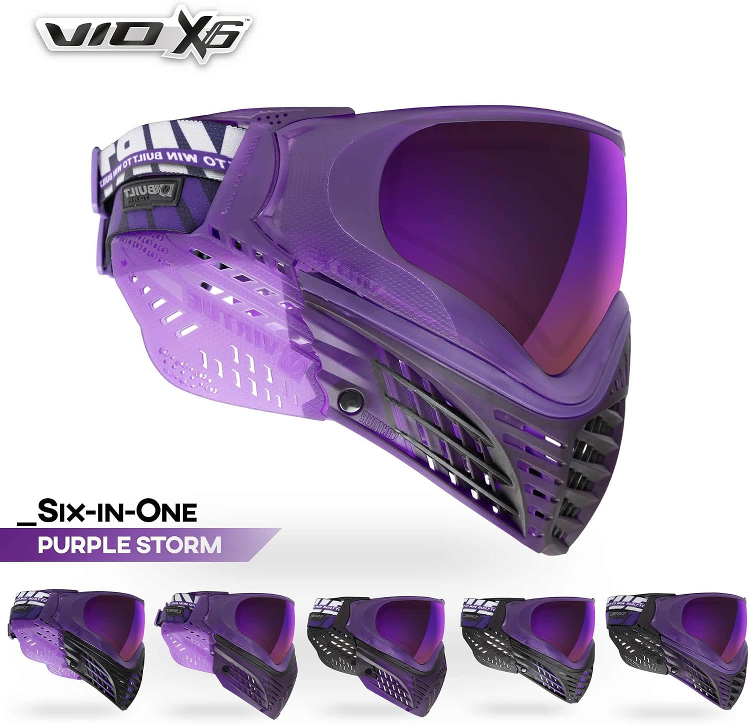 Virtue VIO X6 Thermal Paintball Goggles/Masks (Purple Storm)