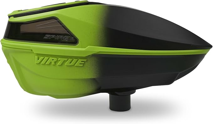 VIRTUE Spire V Loader Paintball Hopper 230 Round Capacity - CrownSF (Acid Black)