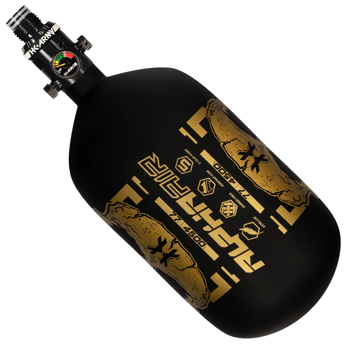 HK Army Alpha Air Carbon Fiber Compressed Air Tank - 77ci/4500 psi Midas