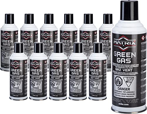 Evike Airsoft G-1000 Power Green Gas (Qty: 12 cans)