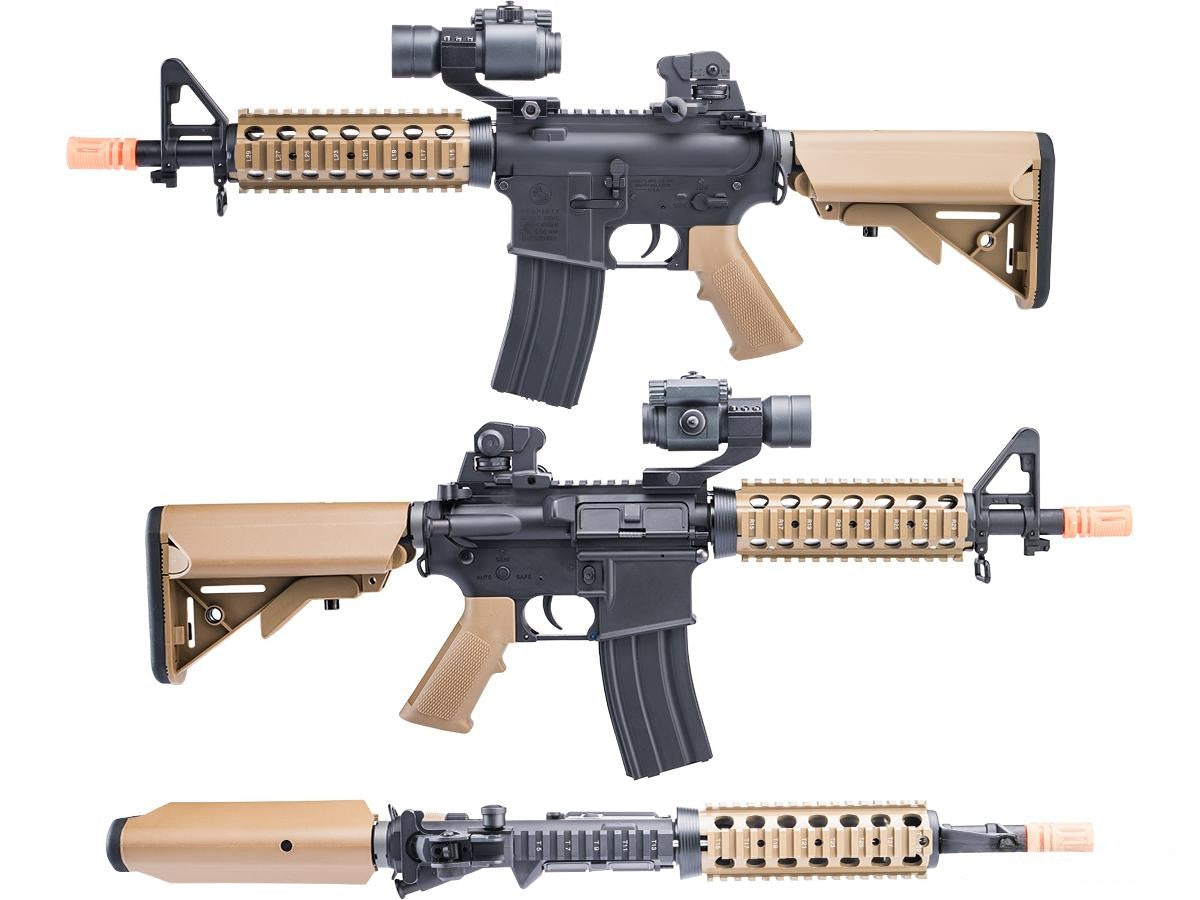 Cybergun Colt Lic M4 AEG Airsoft Rifle w/ E-Shooter MOSFET by E&C (MK18 CQB-R)