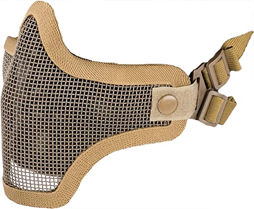 Evike Airsoft Matrix Iron Face Carbon Steel Mesh -Striker V1- Protection Guard