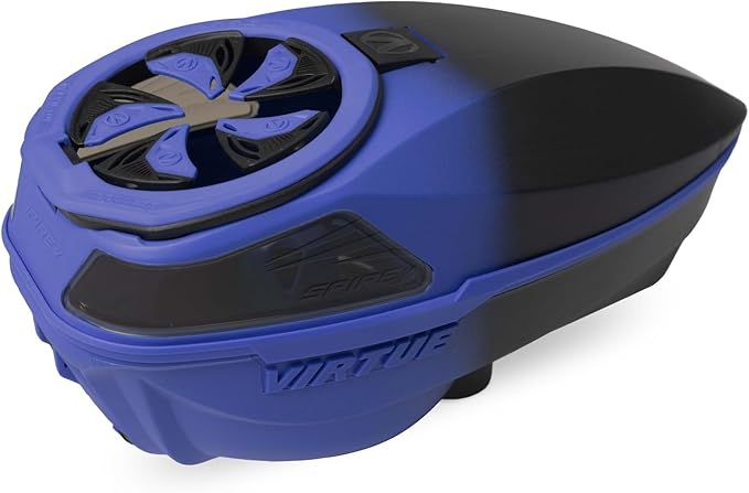 VIRTUE Spire V Loader Paintball Hopper 230 Round Capacity CrownSF III Blue Black