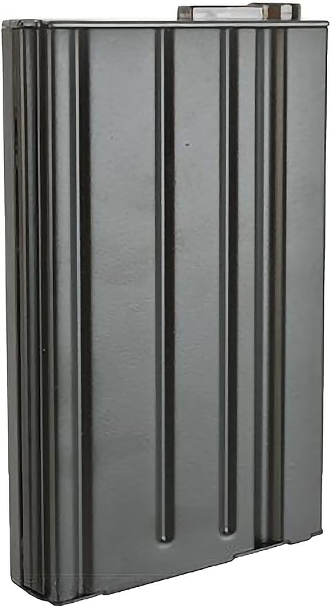 Evike Airsoft - A&K Metal SR-25 Airsoft AEG Magazine (Color: Black / 110 Rounds)