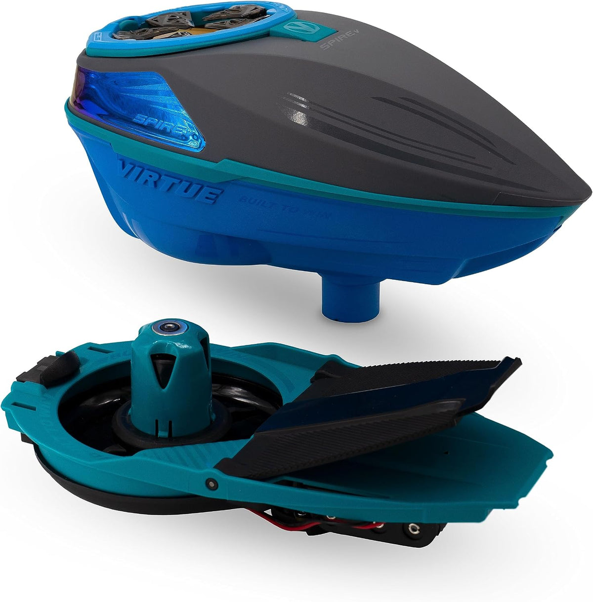 VIRTUE Spire V Electronic Paintball Loaders/Hoppers - Stealth Sky