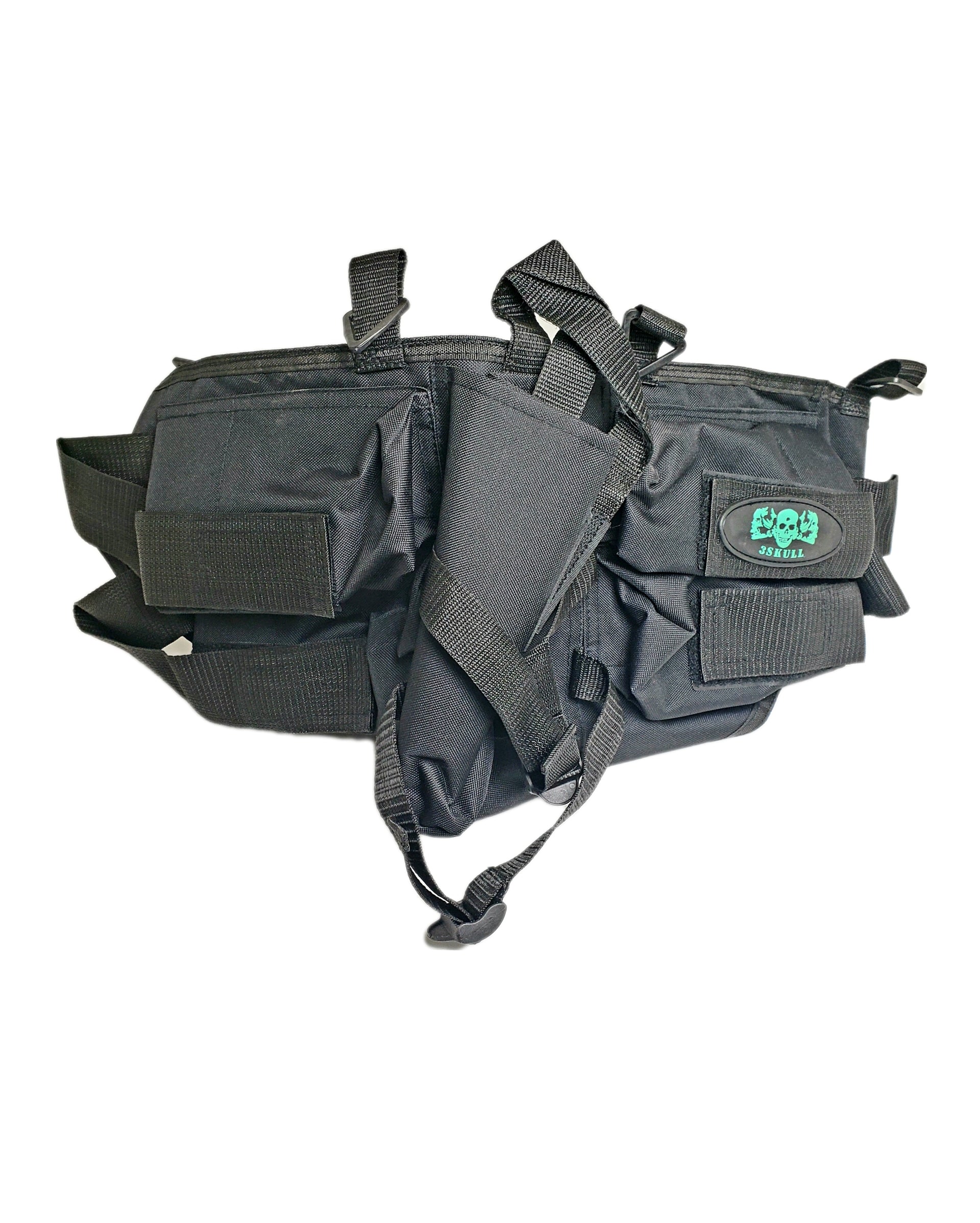 3Skull 4+1 Deluxe Paintball Harness Black
