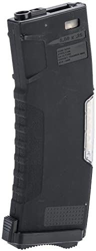 Evike Airsoft - BAMF GEN2 Polymer 450rd Hi-Cap Flash Mag for M4-Style Series Airsoft AEGs (Model: Black/Single Mag)