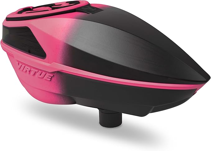 VIRTUE Spire V Loader Paintball Hopper 230 Round Capacity CrownSF III Pink Black