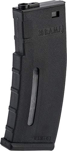 Evike BAMF 30rd Polymer MilSim Magazine M4 M16 Series Airsoft AEG Rifles Black