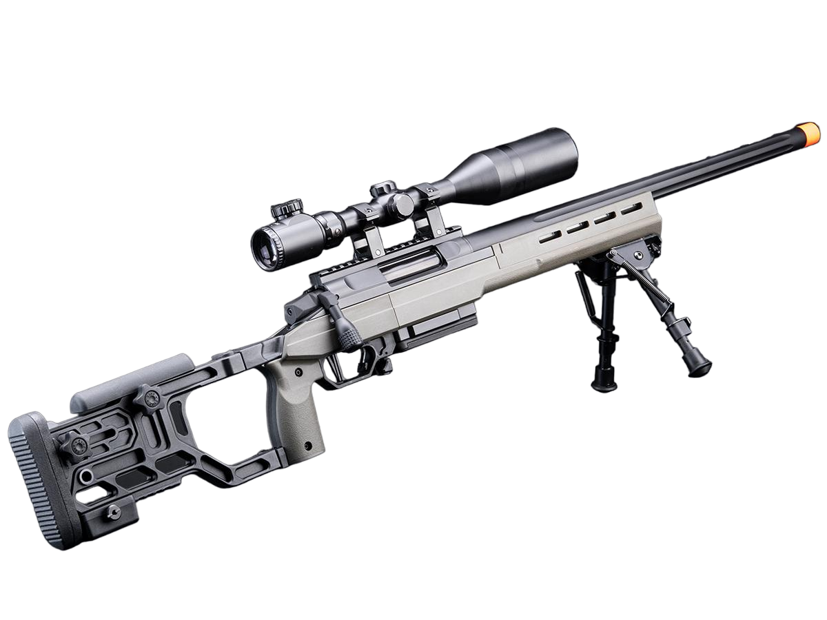 EMG Ares Helios EV03 Tactical Bolt Action Airsoft Rifle Gun - Olive Drab