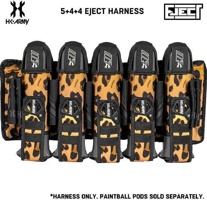HK Army 5+4 Eject Paintball Harness Pod Pack - Leopard King