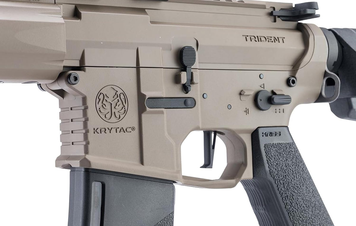 Evike Airsoft - Krytac Full Metal Trident MKII SPR AEG Airsoft Rifle (Flat Dark Earth)