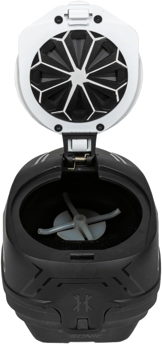 HK Army Sonic Plus Paintball Loader and Speed Feed 16+ BPS Hopper (Black/White)