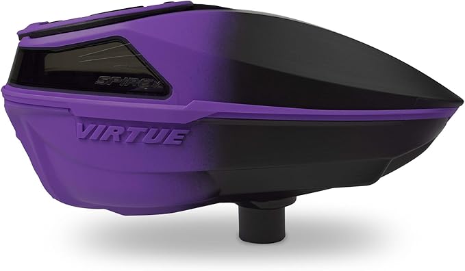 VIRTUE Spire V Loader Paintball Hopper 230 Rd Capacity CrownSF III Purple Black