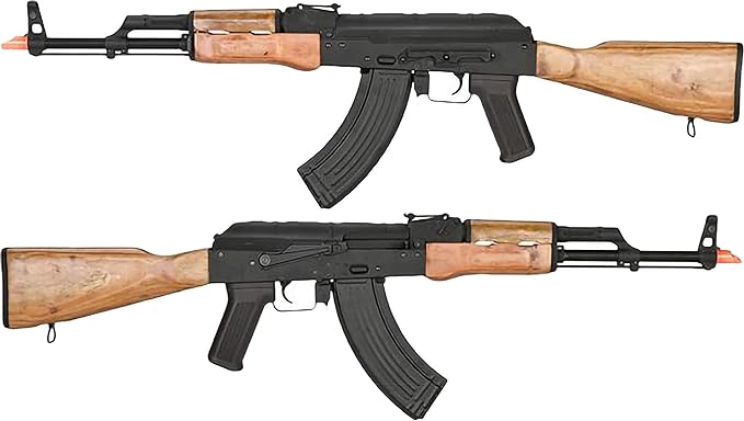 Evike CYMA CM048 AK AEG Airsoft Rifle (AKM/Add 9.6v NiMH Battery + Charger)