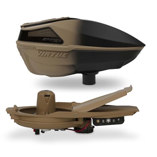 VIRTUE Spire V Loader Fade Desert Black Loader Paintball Hopper 230 Rds CrownSF