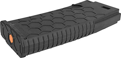 EvikeAirsoft-EMG/HeliosHexmagAirsoft120rdsPolyMid-CapMagAirsoftAEG Rifles(Black)