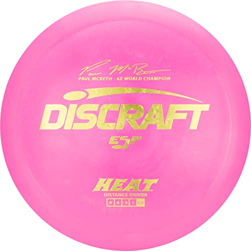 Discraft ESP Heat Paul McBeth 6X Signature Series 167-169 Gram Distance Driver Golf Disc