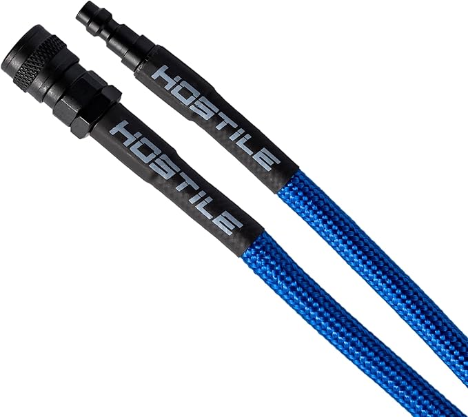 Hostile Airsoft Flex Line Hose 42" Quick-Disconnect for HPA Tanks (Blue)
