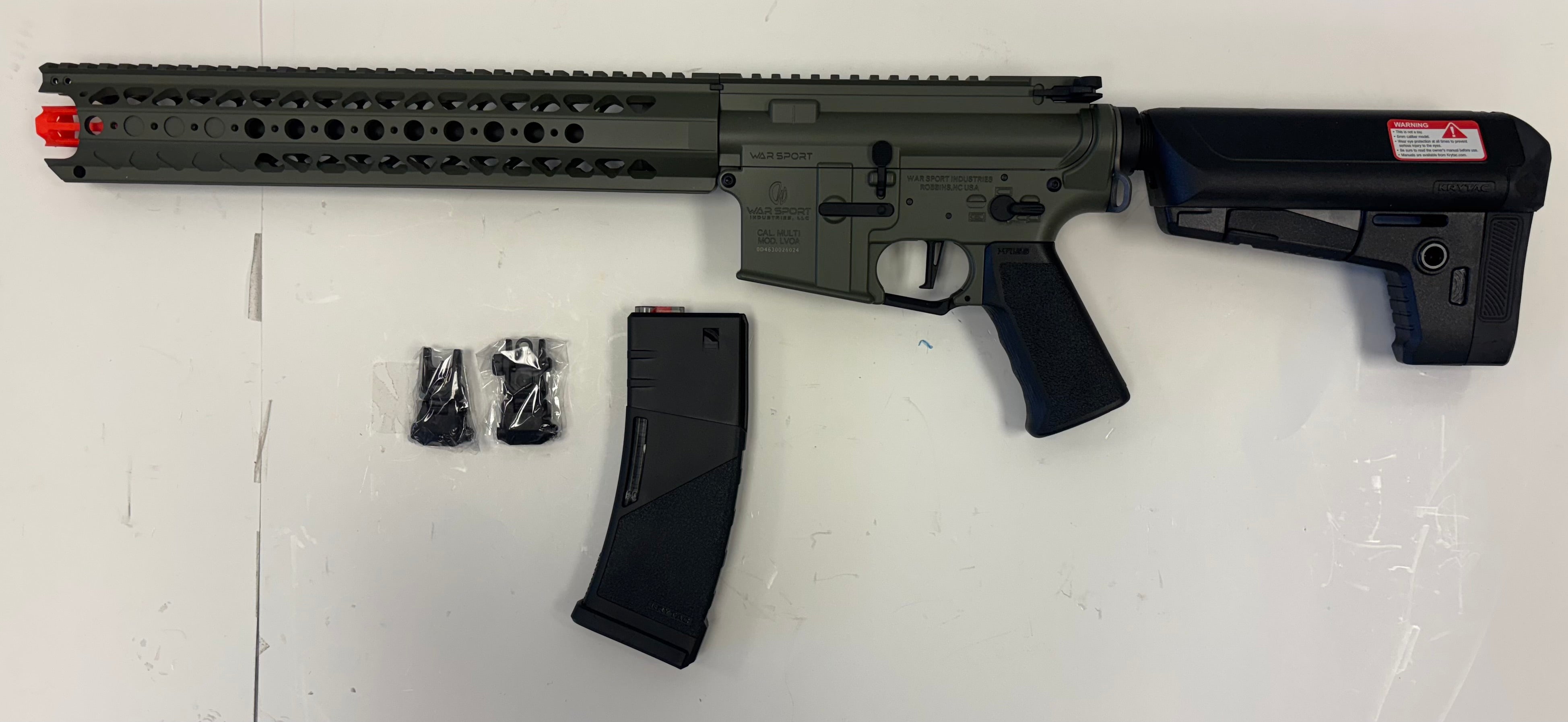 Krytac War Sport LVOA-S M4 Carbine Airsoft AEG Rifle (Foliage Green / 400 FPS)