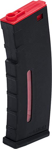 Evike BAMF 30rd Polymer Mil-Sim Airsoft Mag M4 / M16 AEG Rifles Black & Red / 1