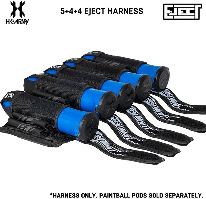 HK Army 5+4 Eject Paintball Harness Pod Pack - Blackout