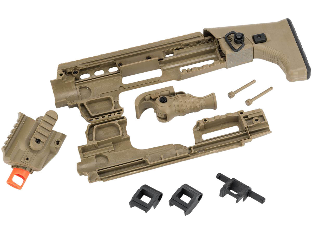 APS Action Combat Carbine Conversion Kit for APS ACP Airsoft Pistols (Color: Dark Earth)