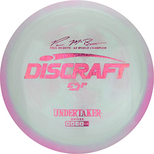 Discraft ESP Undertaker Paul McBeth 6X Signature Series 167-169g Golf Disc