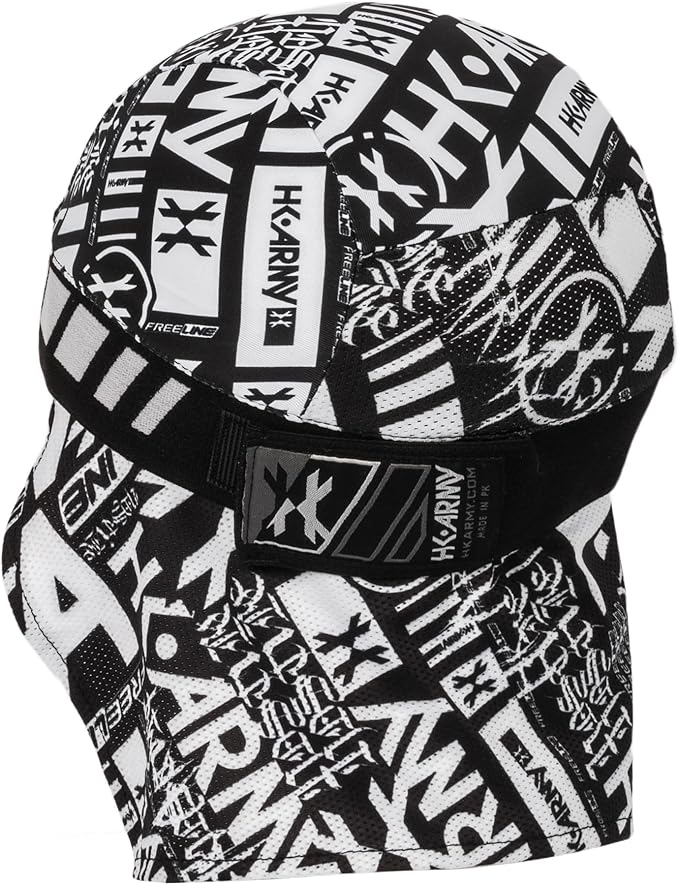 HK Army Skull Wrap Headwrap for Paintball & Airsoft (Chaos Black)