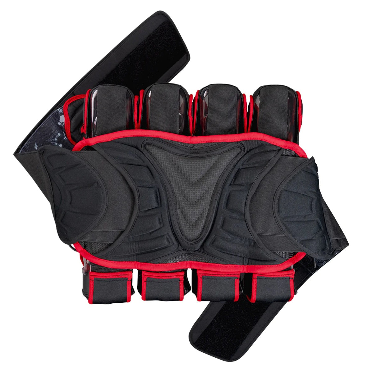 Dye Precision Assault Pack Pro 4+5 Dyecam Red Pod Paintball Harness