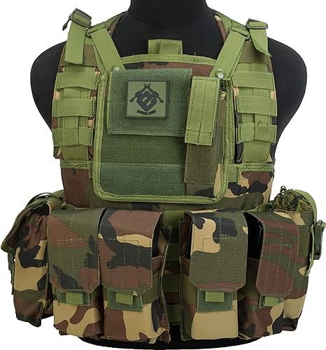 Evike Matrix Special Operations RRV Style Airsoft Chest Rig (Woodland) - V2