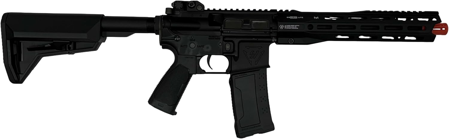 6mmProShop SI Licensed Sentinel M4 Airsoft AEG Rifle (Black / 11" GRIDLOK LITE )