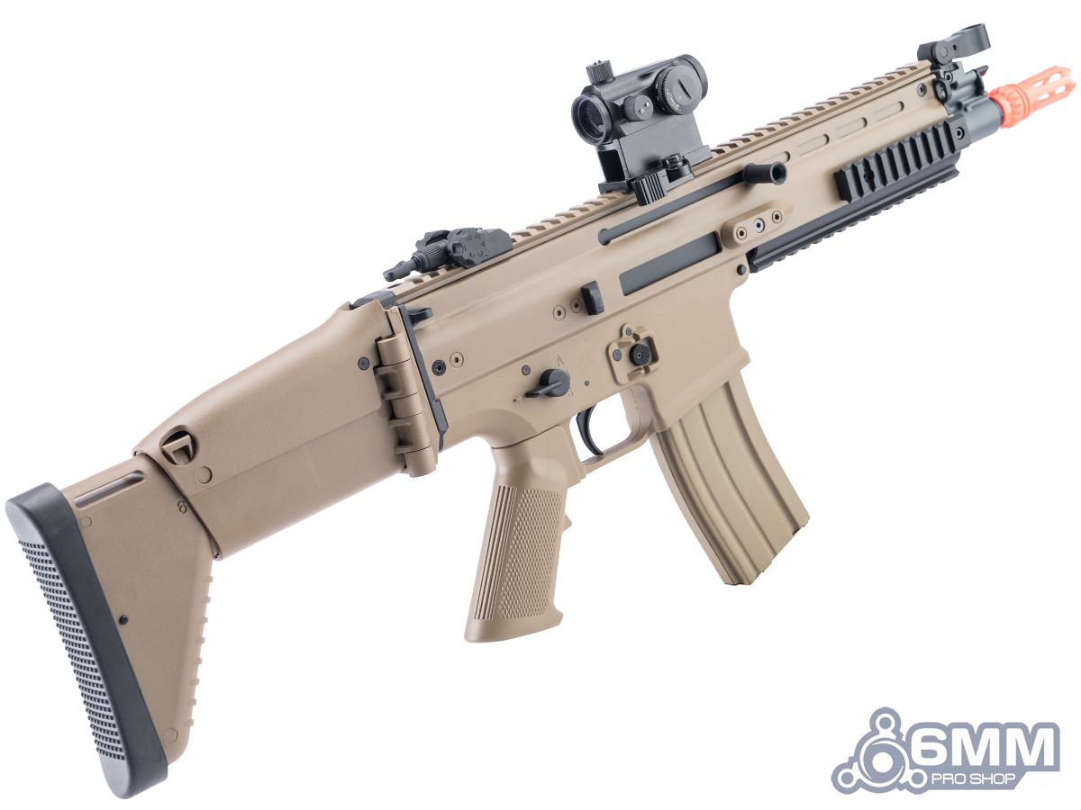 6mmproshop FN Herstal Lic SCAR-L Airsoft AEG Rifle w/ ZEUS MOSFET by Cybergun