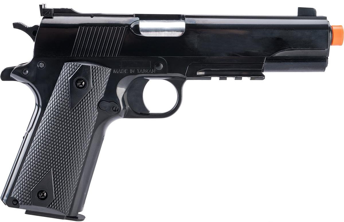 Cybergun Colt Lic M1911A1 Full Size Spring Powered Airsoft Pistol(Black)