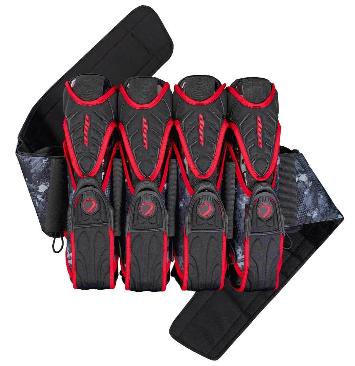 Dye Precision Assault Pack Pro 4+5 Dyecam Red Pod Paintball Harness