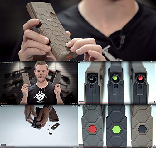 EvikeAirsoft-EMG/HeliosHexmagAirsoft120rdsPolyMid-CapMagAirsoftAEG Rifles(Black)