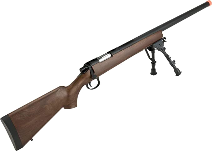 Evike CYMA Standard VSR-10 Airsoft Sniper Rifle (Color: Wood w/Scope Rail)
