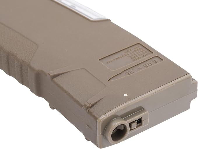 Evike Airsoft - BAMF GEN2 Polymer 190rd Mid-Cap M4 Airsoft AEGs (Tan/Single Mag)