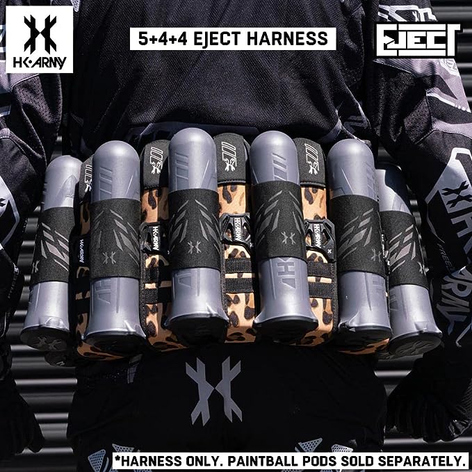 HK Army 5+4 Eject Paintball Harness Pod Pack - Leopard King