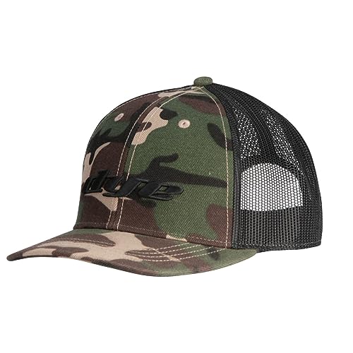 Dye HAT Logo Trucker SNAP Back (Camo/Black)